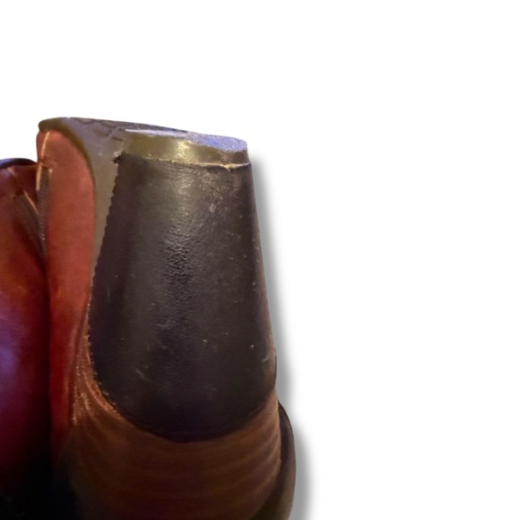 L'Artiste Spring Step Joella‎ Shoes Size 39 Brown Leather Heels Button Detail - Picture 11 of 13